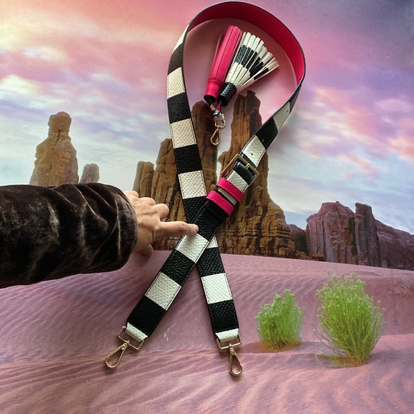 Reduced KATE SPADE New York Tassel Key Fob color block handbag strap. - Picture 8 of 9